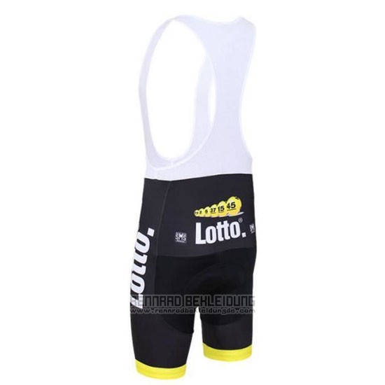 2016 Fahrradbekleidung Lotto NL Jumbo Wei und Gelb Trikot Kurzarm und Tragerhose - zum Schließen ins Bild klicken